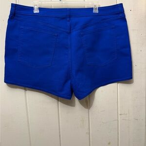 Old Navy Women's Vibrant Blue High Waist Shorts